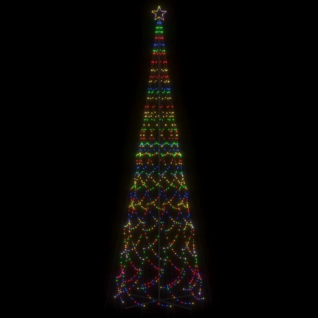 vidaXL Χριστουγεννιάτικο Δέντρο Κώνος 3000 LED Πολύχρωμο 230x800 εκ.
