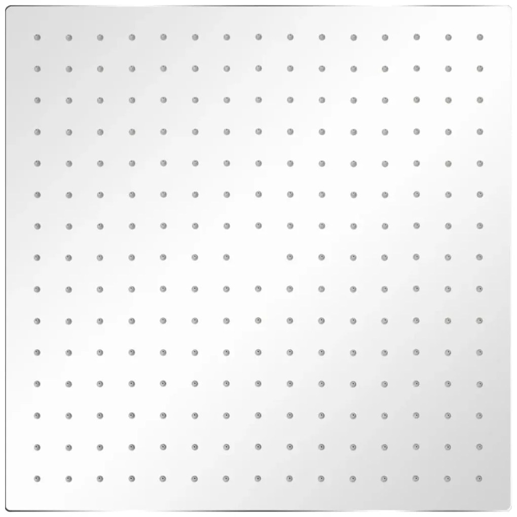 vidaXL Κεφαλή Nτους Βροχή Τετράγωνη 40 x 40 εκ. από Ανοξείδωτο Ατσάλι