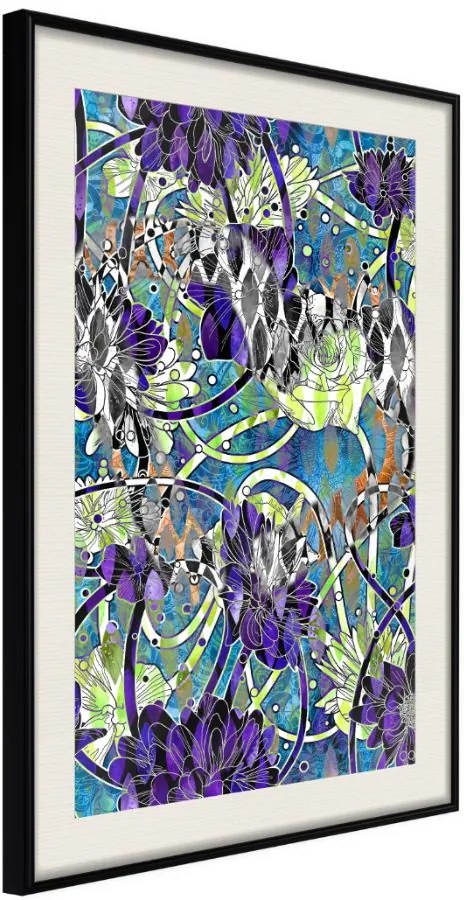 Αφίσα - Modern Arabesque - 20x30 - Μαύρο - Με πασπαρτού