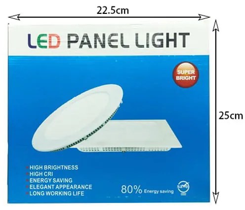 LED φωτιστικό οροφής λευκό φως 18-24W - LED square panel 18-24W