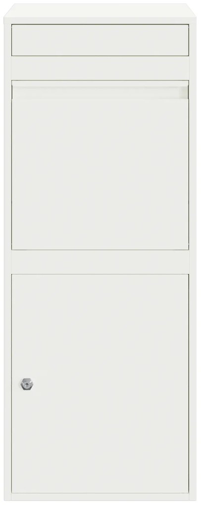 vidaXL Θυρίδα Πακέτων Λευκό 41 x 38 x 103 εκ Ατσάλι
