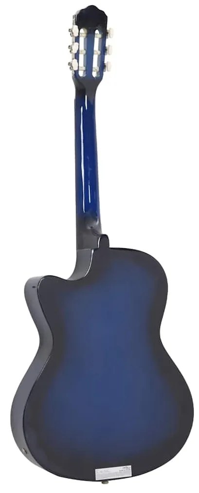 vidaXL Κιθάρα Western Classical Cutaway Μπλε με Ισοσταθμιτή 6 Χορδές