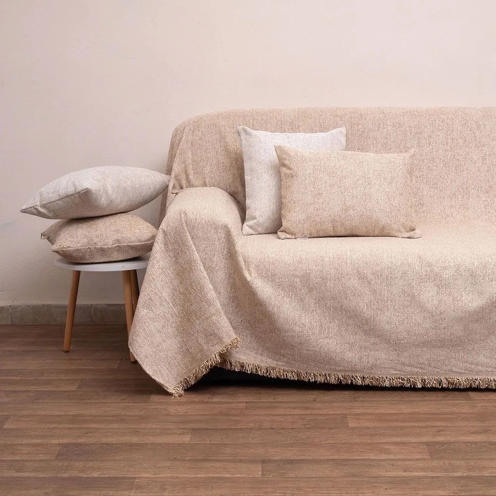 Ριχτάρι 2217 Sand Viopros Τριθέσιο 180x280cm Chenille
