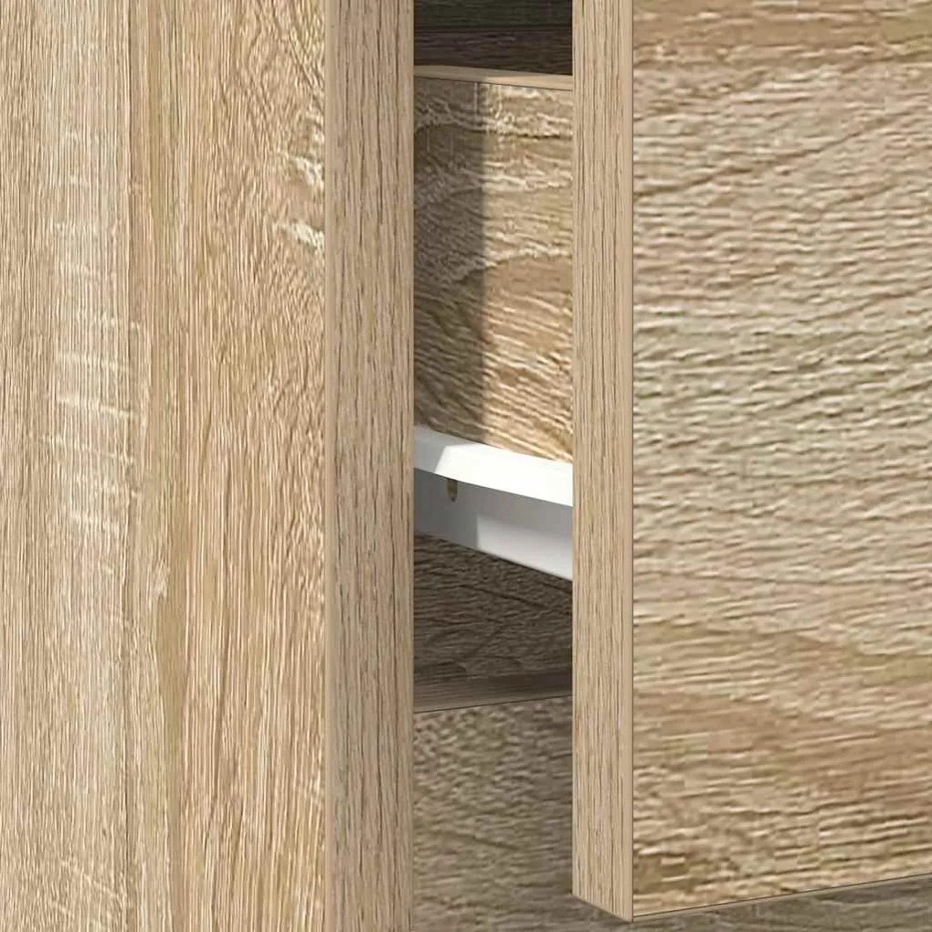 Συρταριέρα με Συρτάρια Sonoma Δρυς 71x35x65 εκ. από Επεξ. Ξύλο - Καφέ