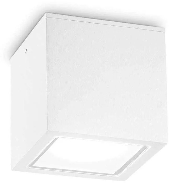 Φωτιστικό Οροφής - Σποτ Techo 251523 15x15x16cm 1xGU10 20W White Ideal Lux