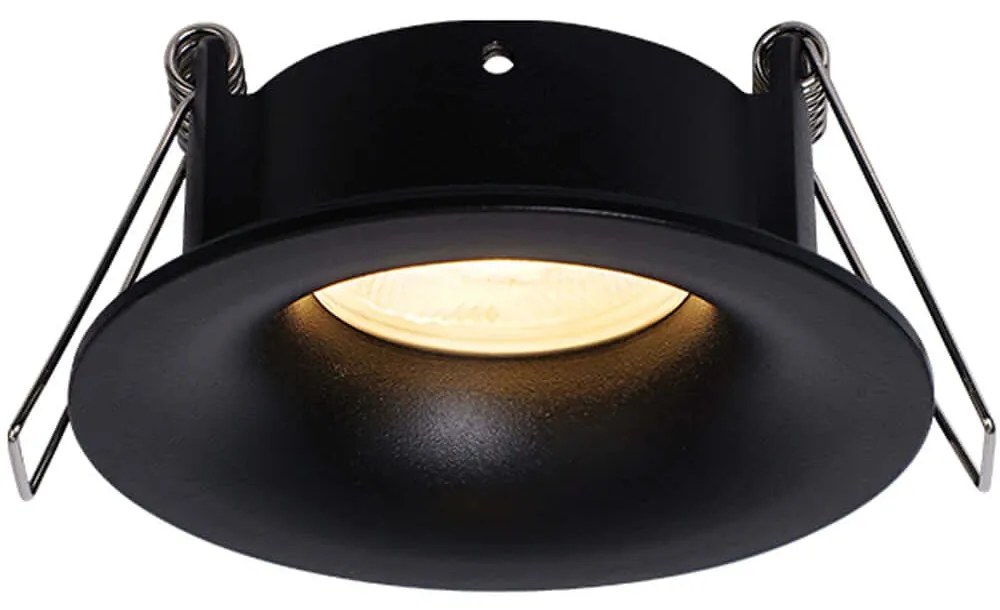 Σποτ Χωνευτό S168 Φ8,5x4cm 1xGu10 50W Black Round