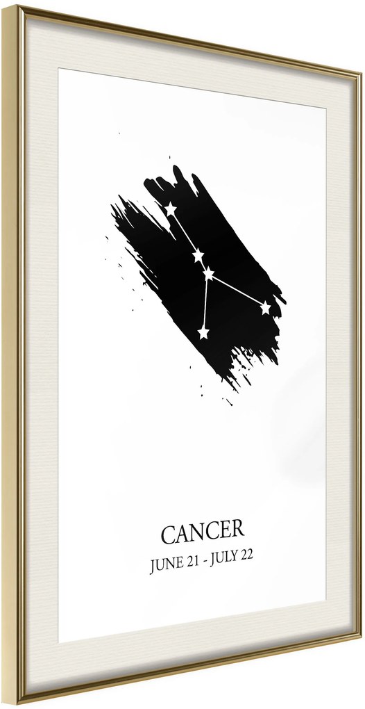 Αφίσα - Zodiac: Cancer I - 20x30 - Χρυσό - Με πασπαρτού