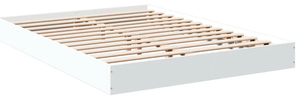 vidaXL Πλαίσιο Κρεβατιού Λευκό 120 x 200 εκ. Επεξεργ. Ξύλο
