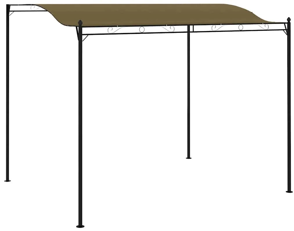vidaXL Κιόσκι Σκίασης Taupe 3 x 2,4 μ. 180 γρ./μ²