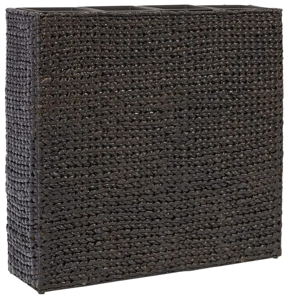 Ζαρντινιέρες Υπερυψωμένες 4 Γλάστρες Μαύρες Υάκινθο του Νερού 45576