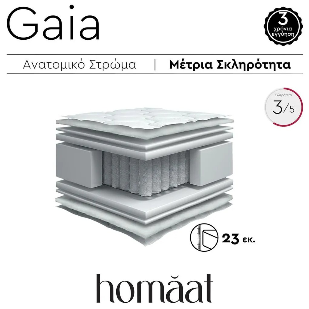 Στρώμα homaat Gaia 150x190 εκ.