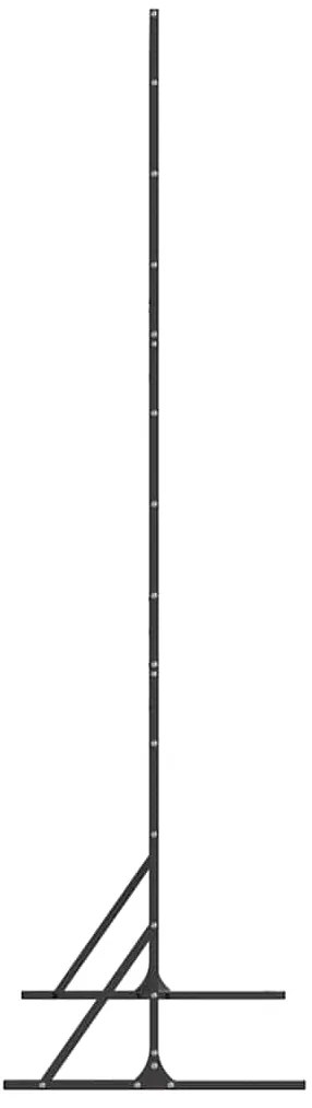 vidaXL Οθόνη Ιδιωτικότητας Μαύρο 100 x 50 x 180 εκ. Ατσάλι