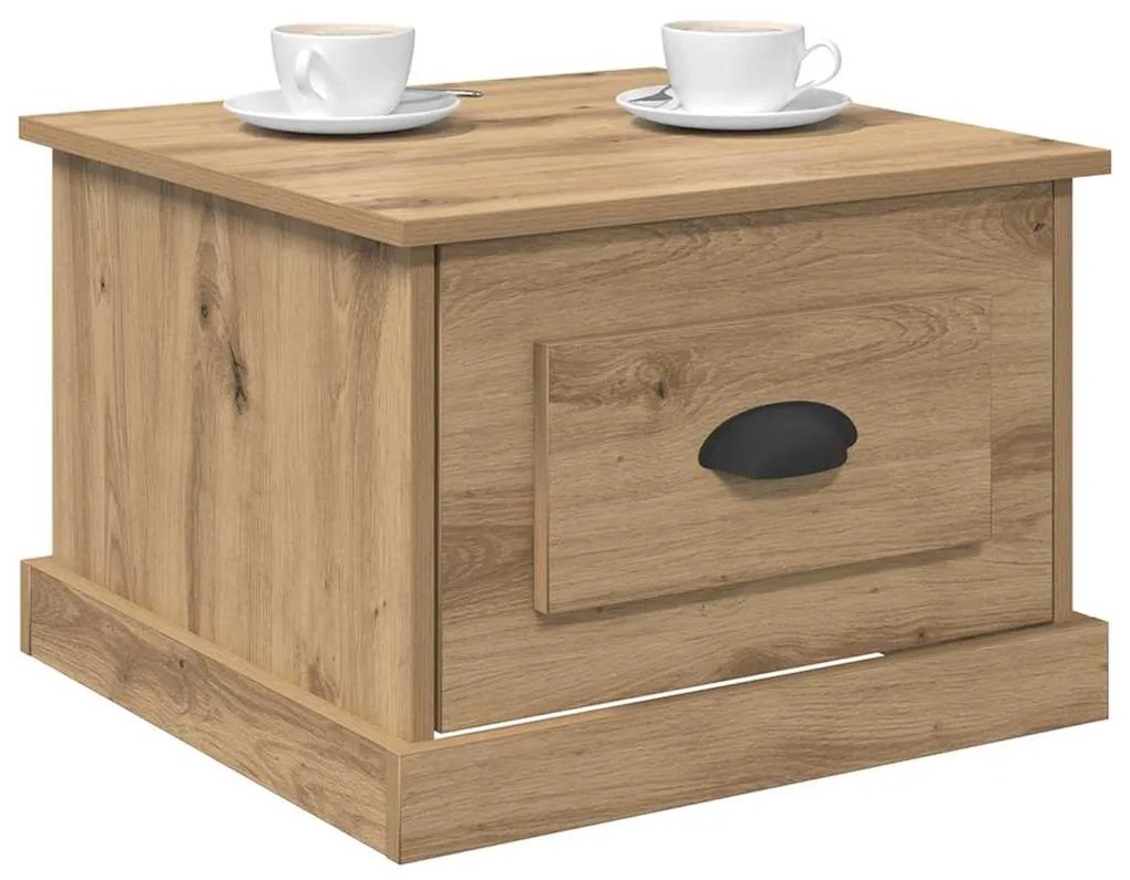 vidaXL Τραπεζάκι σαλονιού with Drawer artisan δρυς 50 x 50 x 35 cm