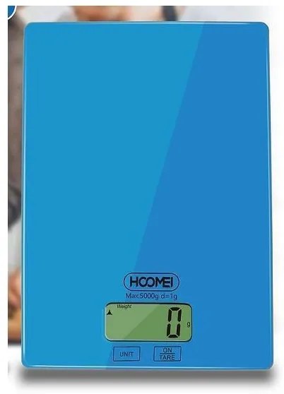 Hoomei HM-1210Y Ψηφιακή Ζυγαριά Κουζίνας 1gr/5kg Μπλε