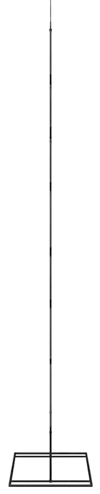 vidaXL Μεταλλικό χριστουγεννιάτικο δέντρο με βάση Μαύρο 210 cm Ατσάλι