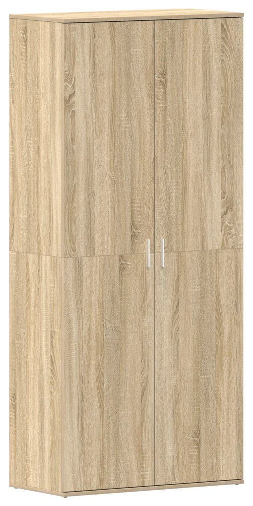 vidaXL Ντουλάπι Παπουτσιών Σονομά Οάκ 80x39x180 εκ Επεξεργασμένο Ξύλο