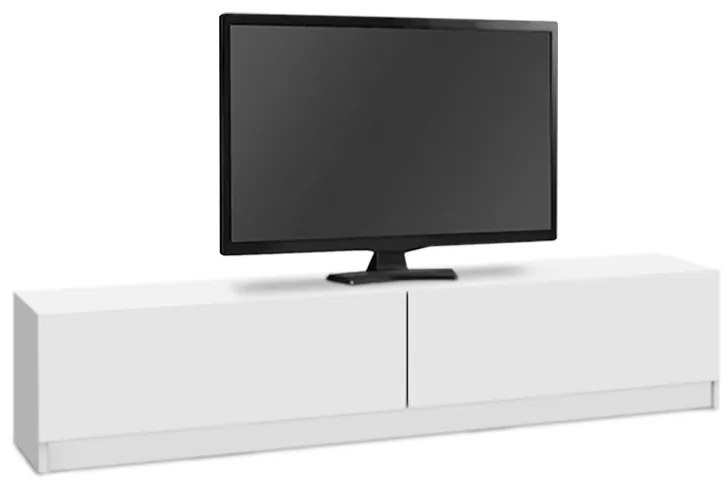 Έπιπλο τηλεόρασης Ahenk Megapap χρώμα λευκό 160x31,3x32,9εκ.