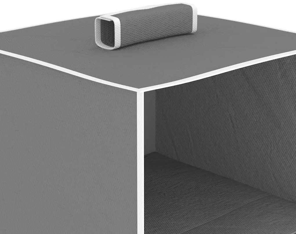 vidaXL Κρεμαστές Θήκες Ρούχων Ντουλάπας 2 τεμ. με 4 Ράφια Υφασμάτινες