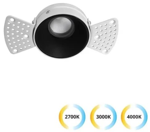 Χωνευτό Φωτιστικό Σποτ Trimless Alea LED IP44 5W 3000K 38° Μαύρο 3914-110B-3-S-38 Viokef-3914-110B-3-S-38-Μαύρο 3914-110B-3-S-38