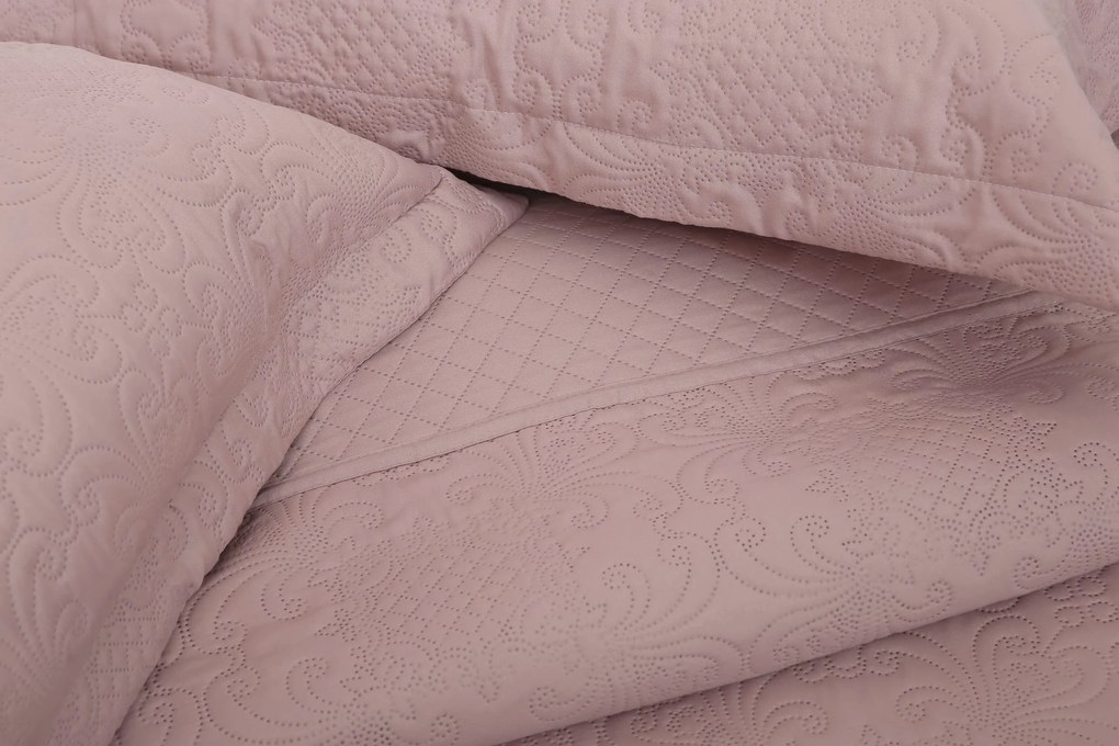 Σετ Κουβερτώριο Υπέρδιπλο 220x240 Olivia Blush Pink Anna Riska