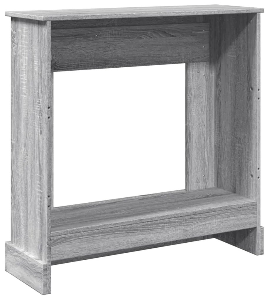 vidaXL Πλαίσιο Τζακιού Γκρι Sonoma 90x30x90 εκ. από Επεξ. Ξύλο