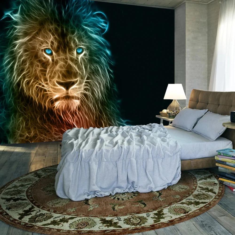 Φωτογραφική ταπετσαρία λιοντάρι σε αφηρημένη μορφή - 150x105
