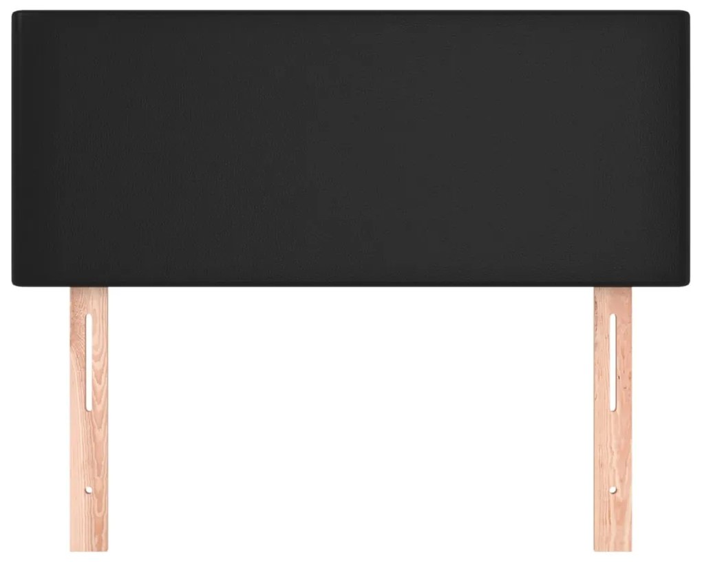 vidaXL Κεφαλάρι Κρεβατιού Μαύρο 80 x 5 x 78/88 εκ. από Συνθετικό Δέρμα