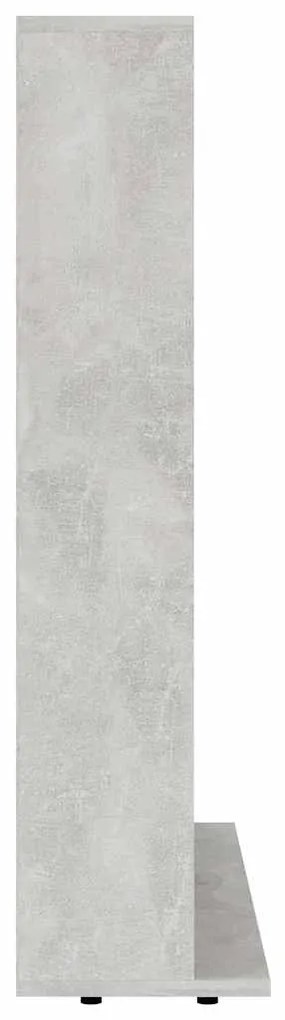 vidaXL Έπιπλο για CD Γκρι του Σκυροδέματος 100x23x89,5 εκ. Επεξ. Ξύλο
