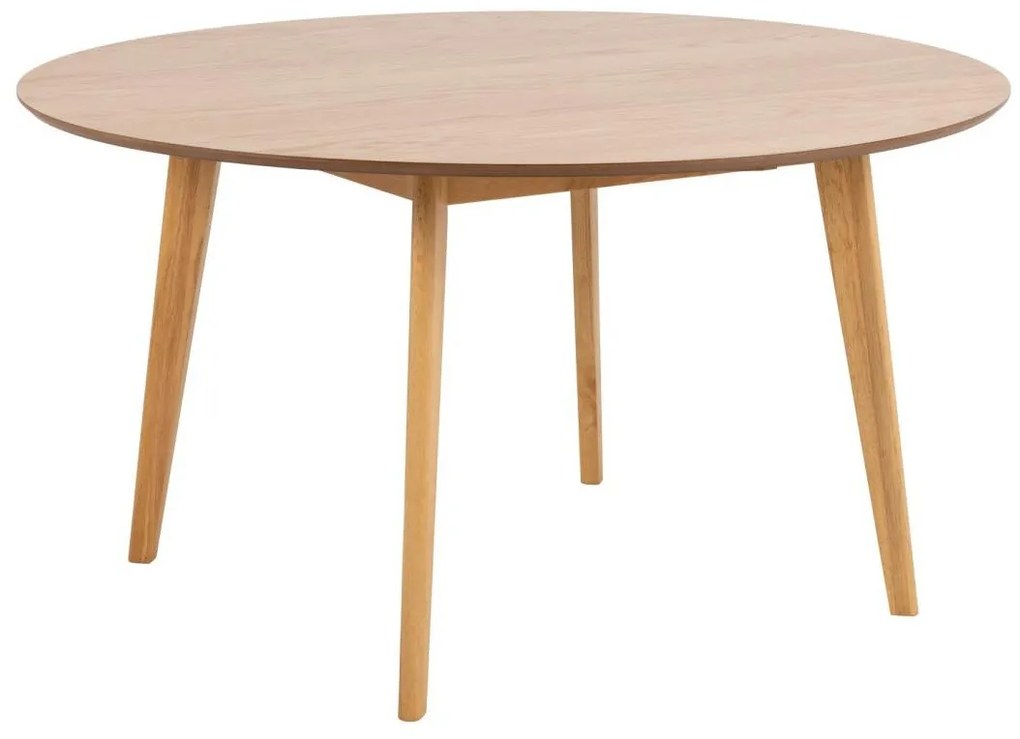 Τραπέζι Oakland 630, Ανοιχτό χρώμα ξύλου, 76cm, 35 kg, Ινοσανίδες μέσης πυκνότητας, Φυσικό ξύλο καπλαμά, Ξύλο, Ξύλο: Καουτσούκ | Epipla1.gr