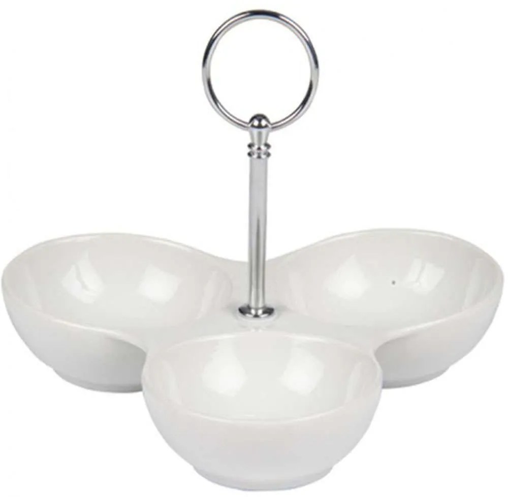 Ορντεβιέρα 3 Θέσεων 03.15504 20x16cm White Porcelain