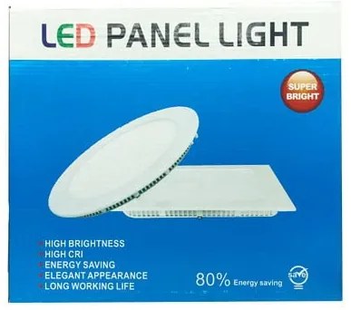 LED φωτιστικό οροφής λευκό φως 18-24W - LED PANEL SQUARE 220V WHITE