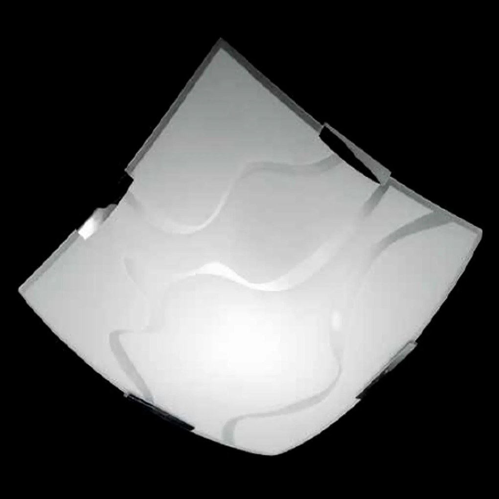 Φωτιστικό Οροφής CCR300/30 PL White - Grey Ondaluce Metal, Glass