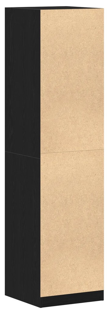 vidaXL νηματικάXL Ντουλάπα - Μαύρη Δρυς, 50 x 50 x 200 cm, Φτιαγμένη από Μηχανισμένο Ξύλο