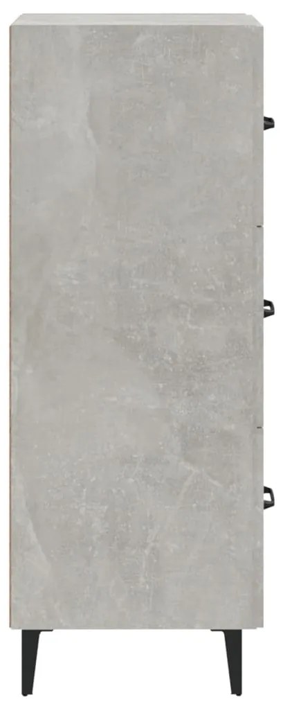 vidaXL Ντουλάπι Γκρι Σκυροδέματος 34,5x34x90 εκ. Επεξεργασμένο Ξύλο