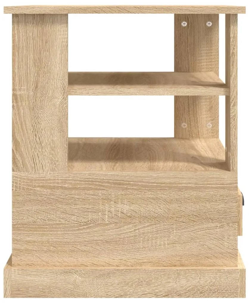 vidaXL Βοηθητικό Τραπέζι Sonoma Δρυς 50x50x60 εκ. Επεξεργασμένο Ξύλο