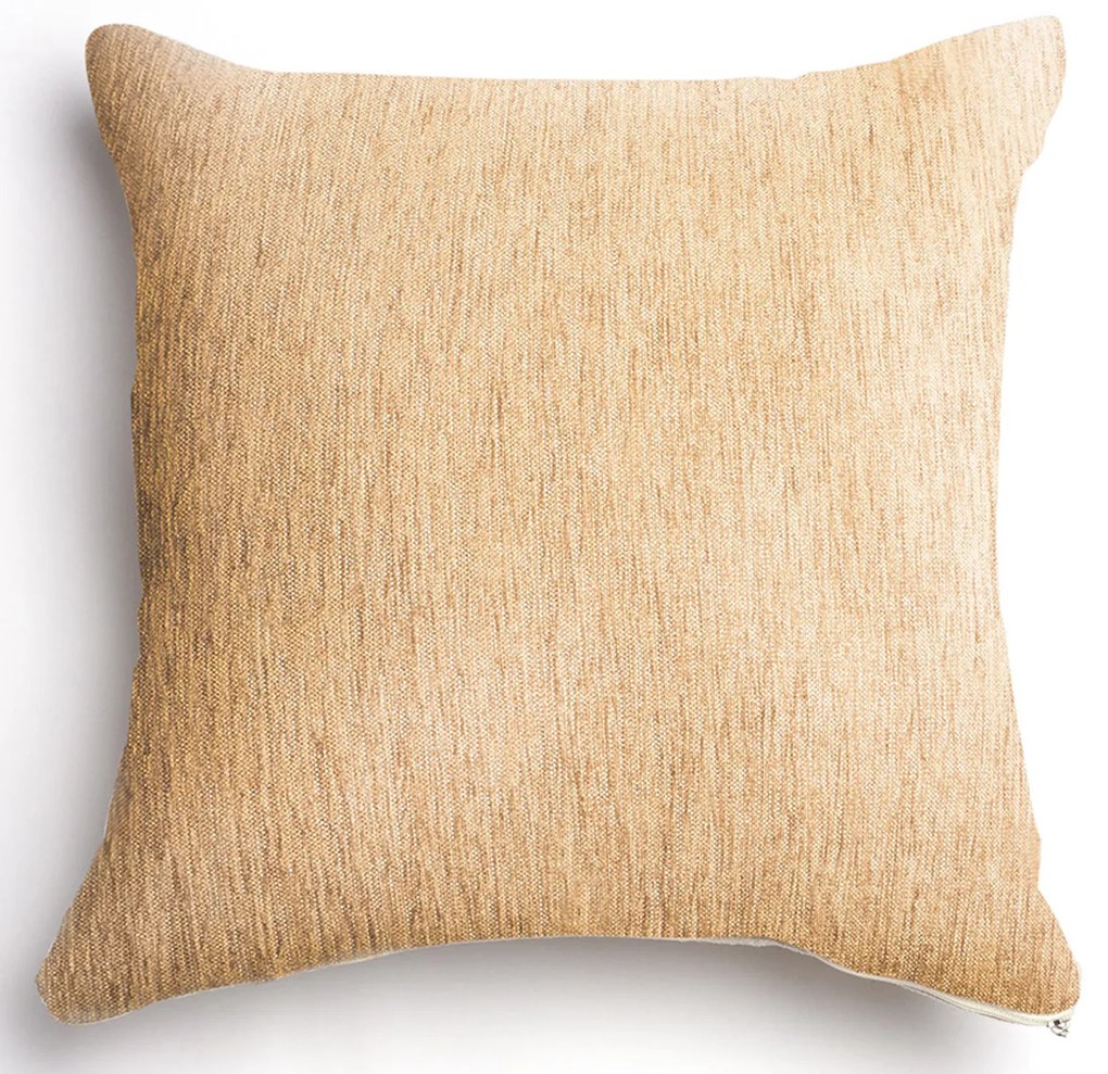 Διακοσμητική Μαξιλαροθήκη (60x60) Aslanis Home Plain 4 Seasons Sahara