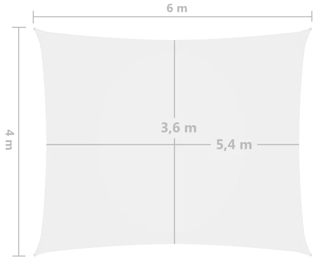 ΠΑΝΙ ΣΚΙΑΣΗΣ ΟΡΘΟΓΩΝΙΟ ΛΕΥΚΟ 4 X 6 Μ. ΑΠΟ ΎΦΑΣΜΑ OXFORD 135272