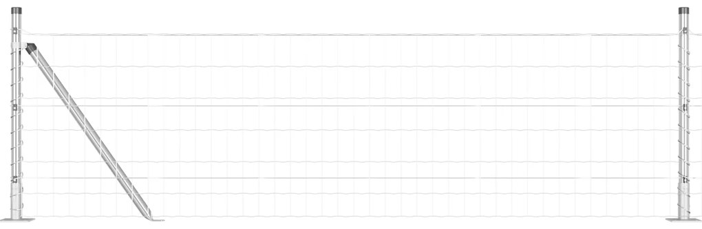 vidaXL Ευρωπαϊκή Περίφραξη με 13 Θηλιές 0.4x25 μ Γαλβανισμένο Ατσάλι