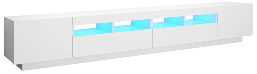 vidaXL Έπιπλο Τηλεόρασης με LED Λευκό 260 x 35 x 40 εκ.