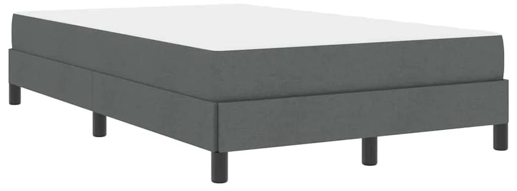 vidaXL Κρεβάτι με ελατήρια Άλλο Σκούρο γκρι 120 x 190 cm ύφασμα