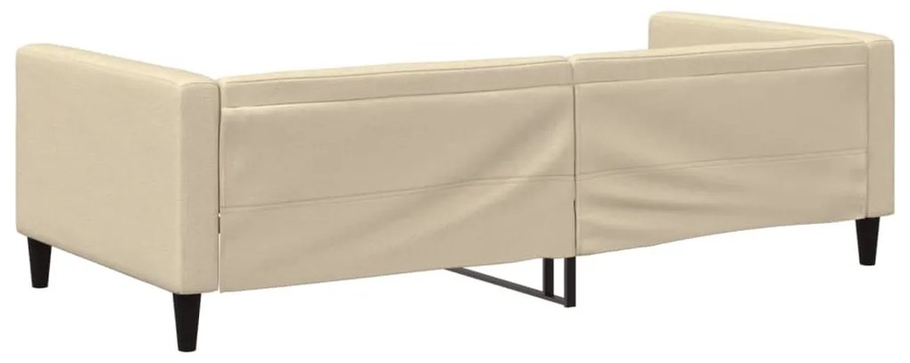 vidaXL Καναπές Κρεβάτι Κρεμ 100 x 200 εκ. Υφασμάτινος