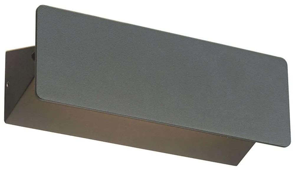 Φωτιστικό Τοίχου - Απλίκα Melfa LG1201G 19x6,5x6,3cm Led 210lm 7W 3000K Dark Grey Aca