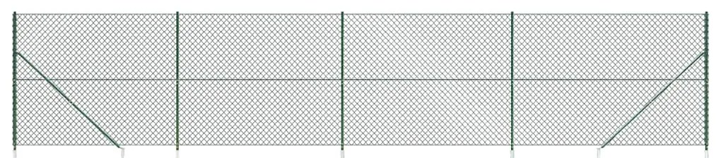 vidaXL Συρματόπλεγμα Περίφραξης Πράσινο 1,8 x 10 μ. με Καρφωτές Βάσεις