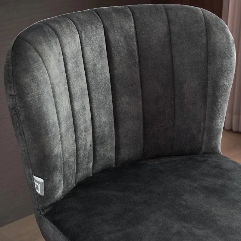 Σκαμπό Μπάρ FL2036 Fylliana Λαδί - Μαύρο 51x54x94 εκ. 2αδα