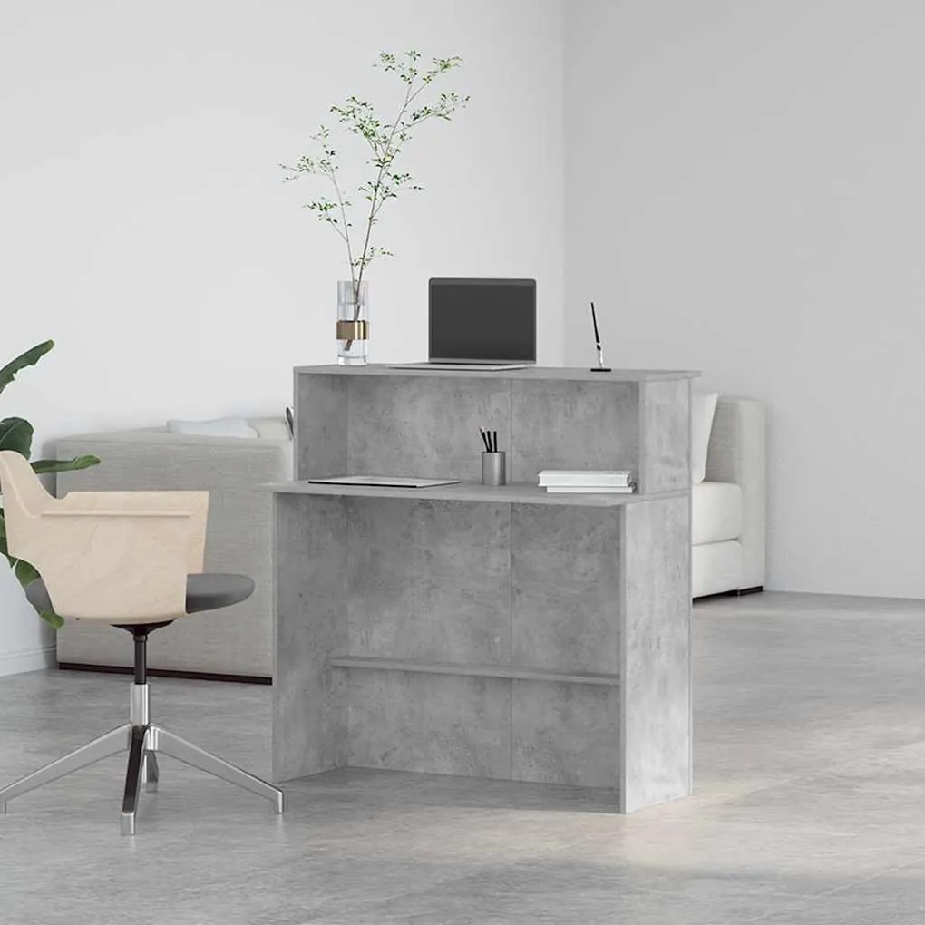 vidaXL Γραφείο υποδοχής 100x50x103,5 εκ. Επεξεργασμένο Ξύλο