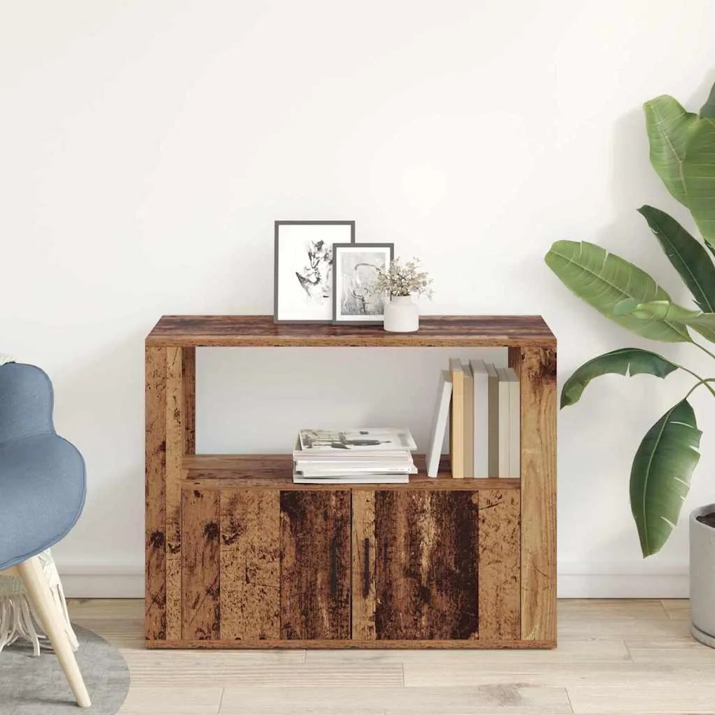 vidaXL Πλαϊνό γραφείο Παλαιό ξύλο 80 x 30 x 60 cm Επεξεργασμένο ξύλο