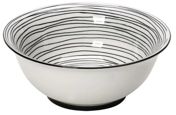 Σαλατιέρα Charlotte 1Gui410K1 22.2cm Black-White Espiel Small Ceramic