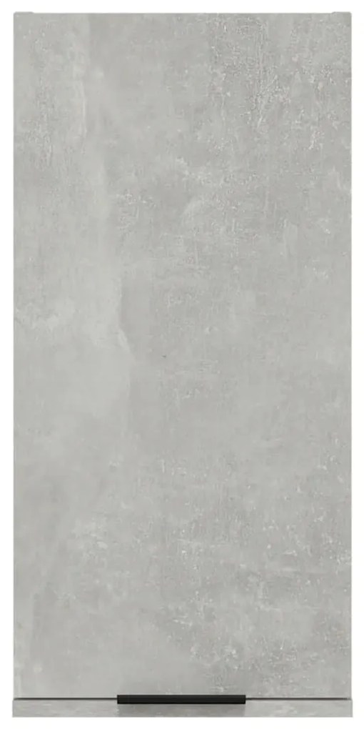Ντουλάπι Μπάνιου Επιτοίχιο Γκρι σκυροδέματος 32 x 20 x 67 εκ. - Γκρι