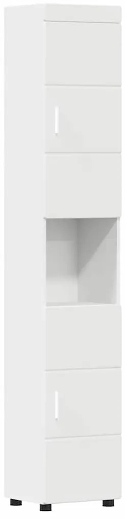 vidaXL Ντουλάπι Μπάνιου με αποθήκευση TULUM Λευκό 37 x 31.5 x 203 εκ