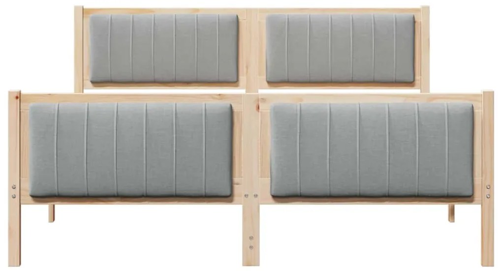 vidaXL Σκελετός Κρεβατιού Καφέ και ανοιχτό γκρι 160 x 200 cm